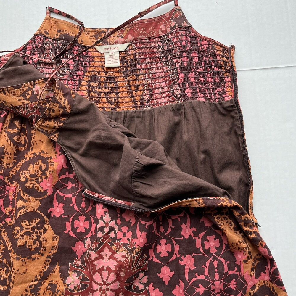 Sundance Maxi Dress Multi Tiered Flowy Womens Size 10 Boho Country (BROKEN ZIP) - Picture 10 of 10
